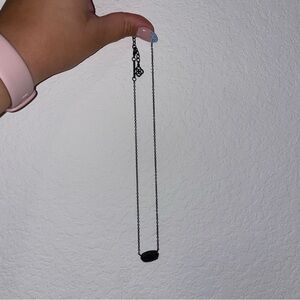 Kendra Scott Elisa Pendant Necklace in Black Drusy